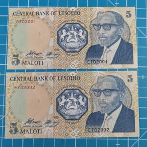 Lesotho 5 Maloti x 2