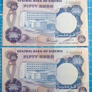 Nigeria 50 Kobo x 2