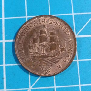 South African 1942 1/2 penny